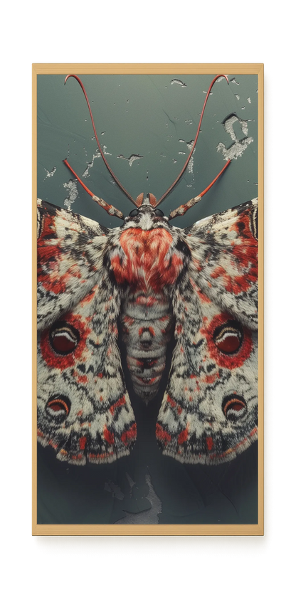 Red Moth Canvas Print