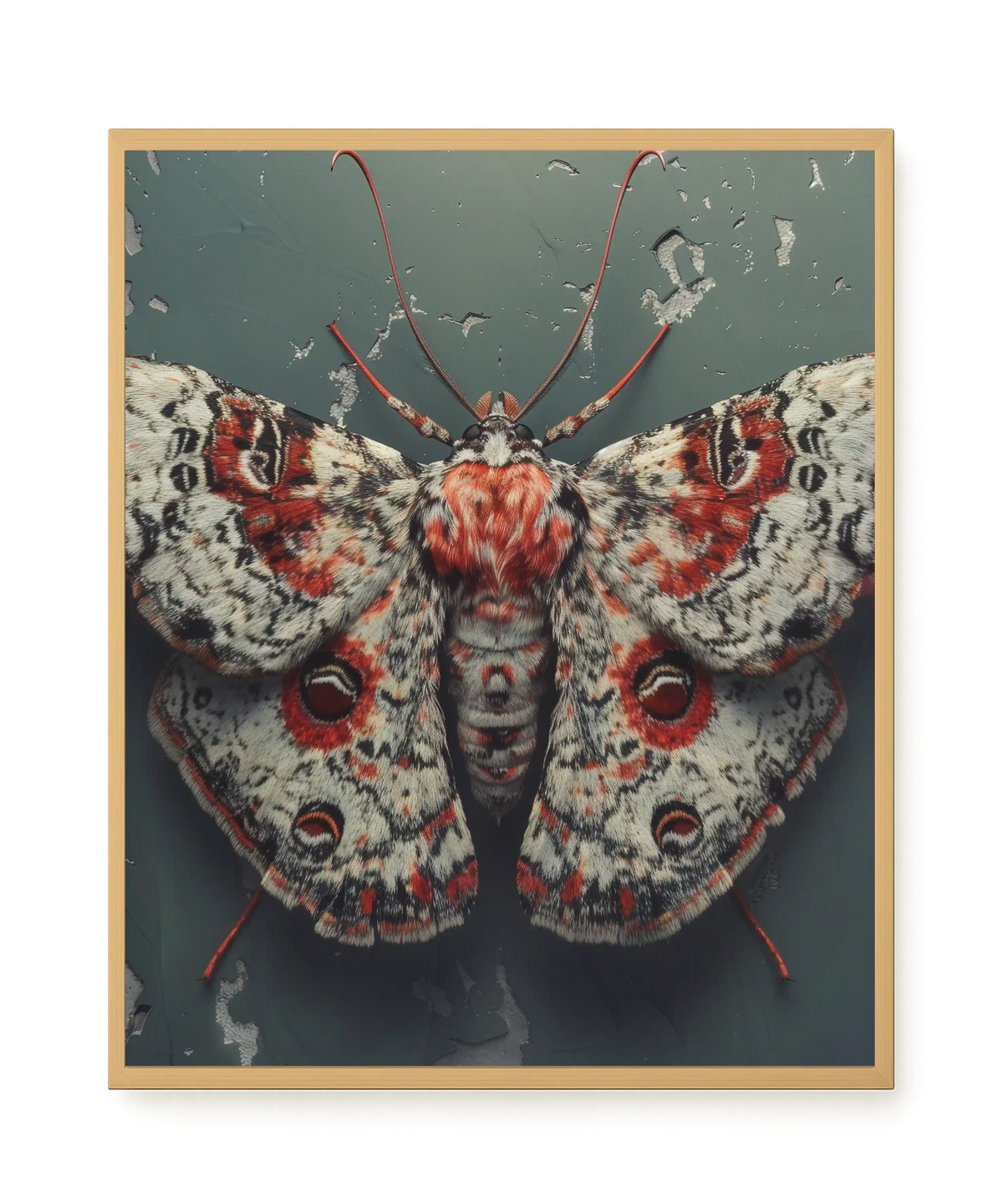 Red Moth Canvas Print