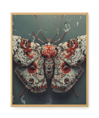 Red Moth Canvas Print