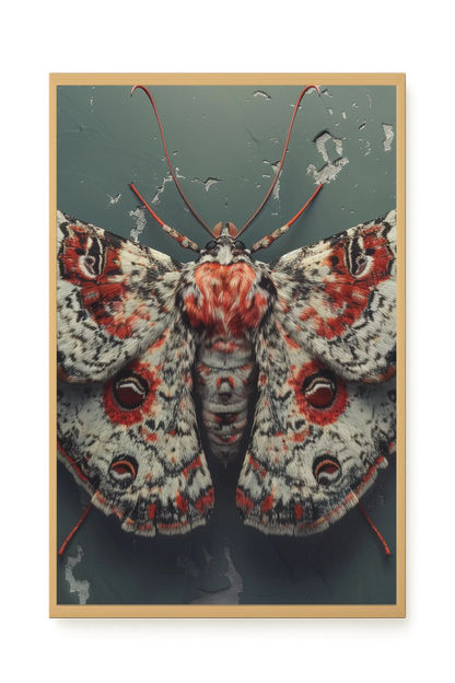 Red Moth Canvas Print