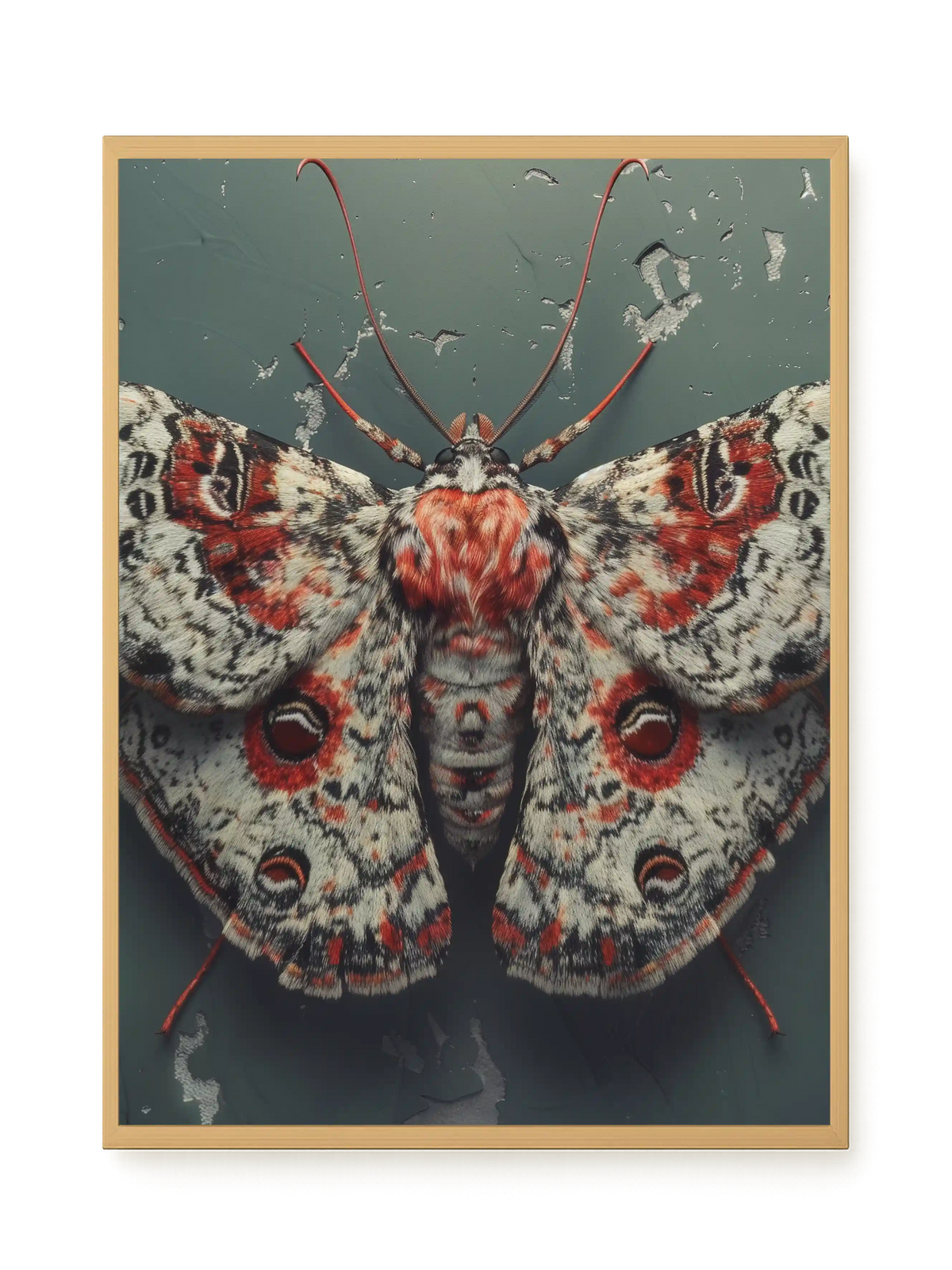 Red Moth Canvas Print