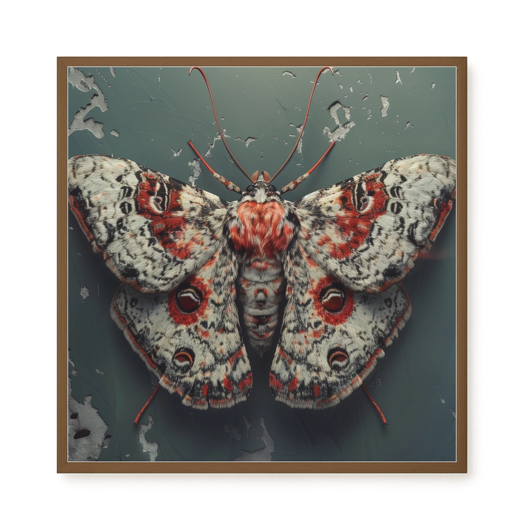 Red Moth Canvas Print