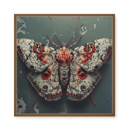 Red Moth Canvas Print
