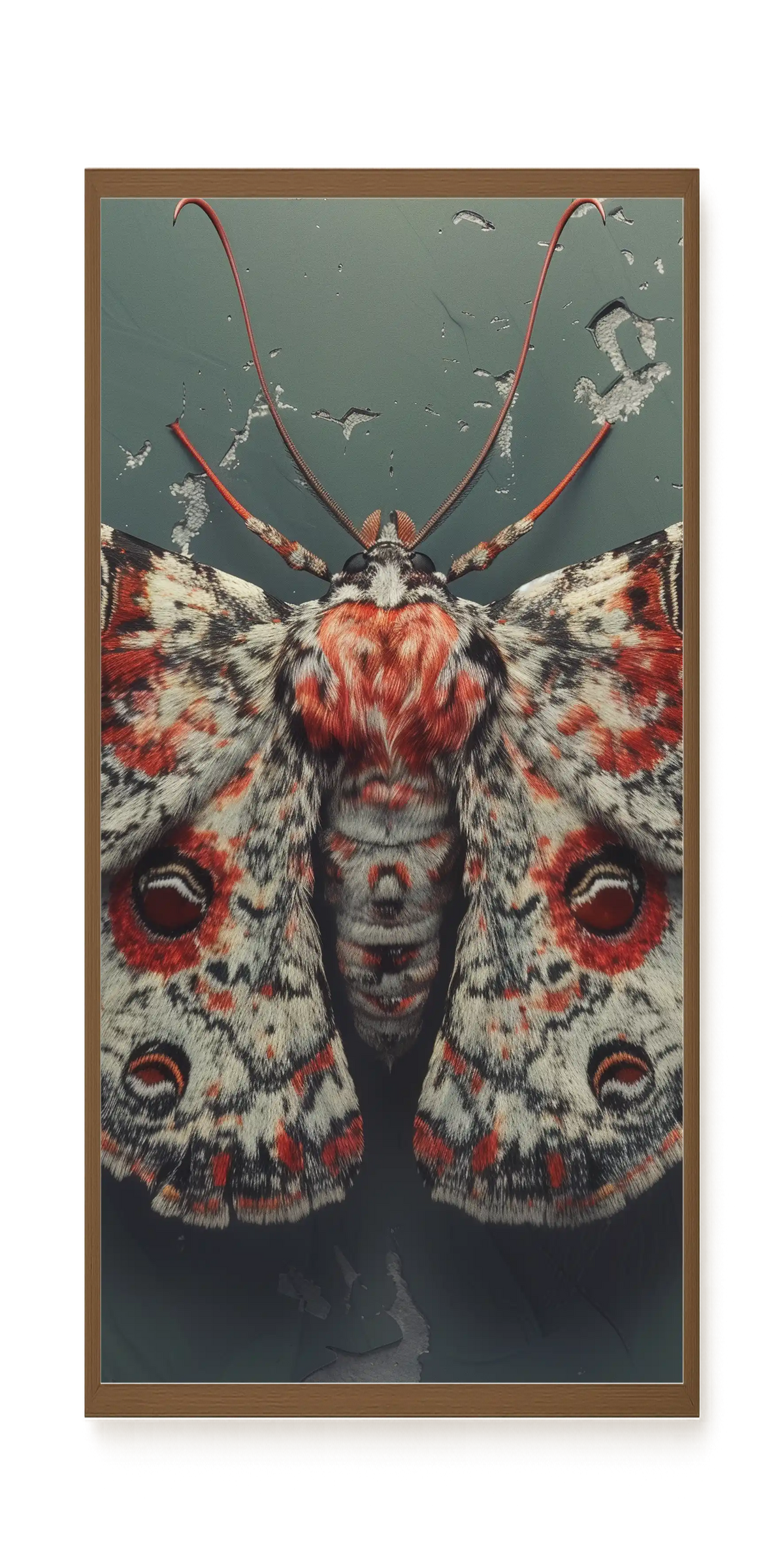 Red Moth Canvas Print