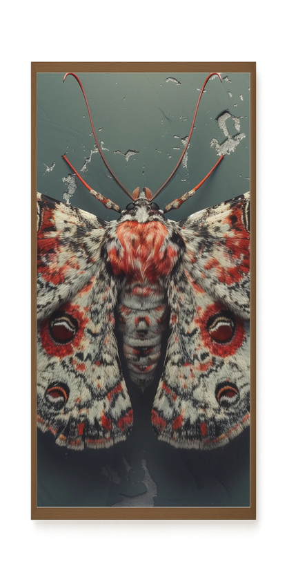 Red Moth Canvas Print
