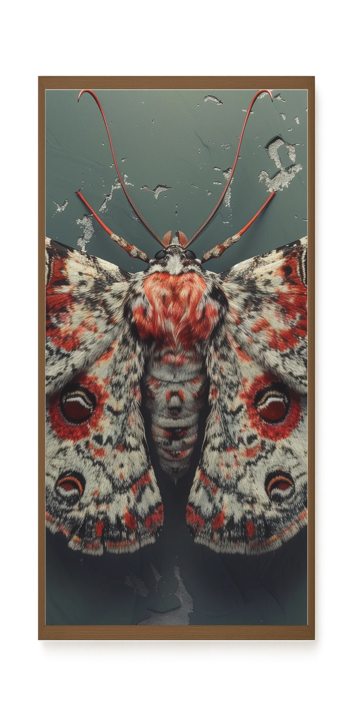 Red Moth Canvas Print