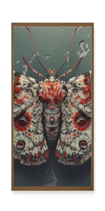 Red Moth Canvas Print