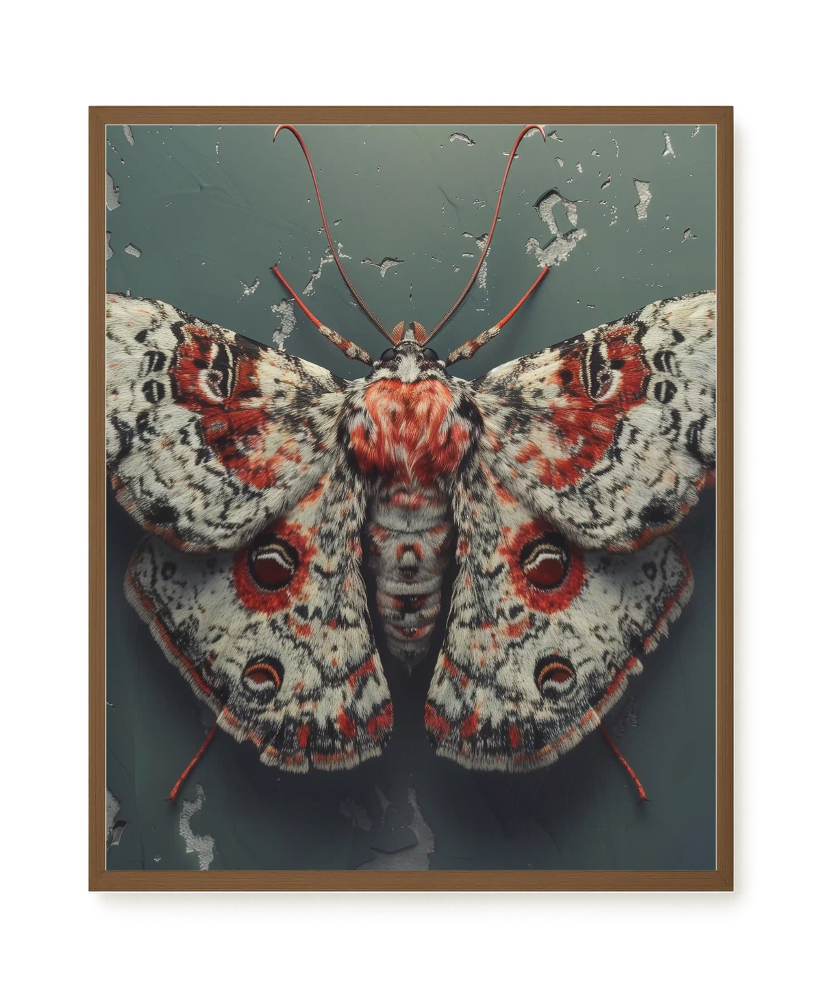 Red Moth Canvas Print
