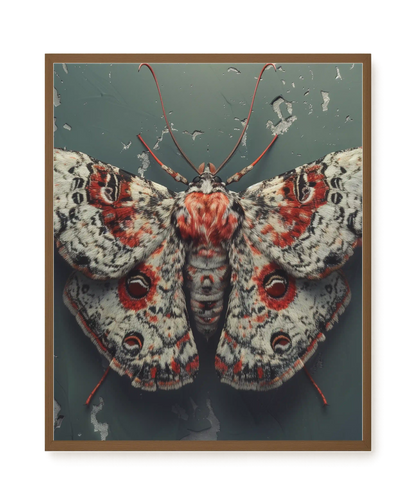 Red Moth Canvas Print