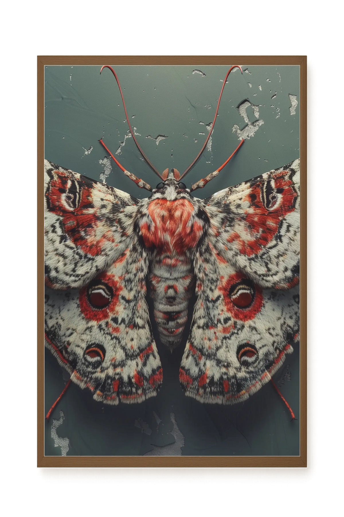 Red Moth Canvas Print
