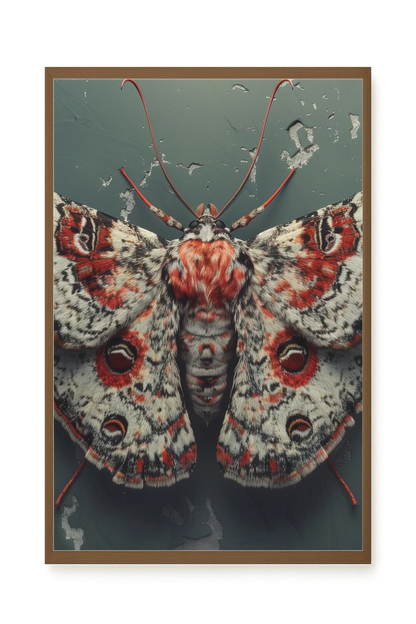 Red Moth Canvas Print