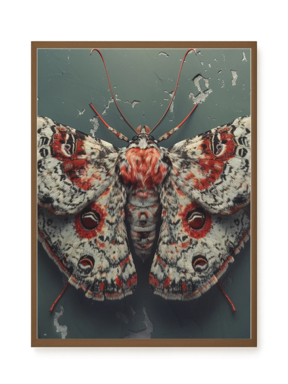 Red Moth Canvas Print