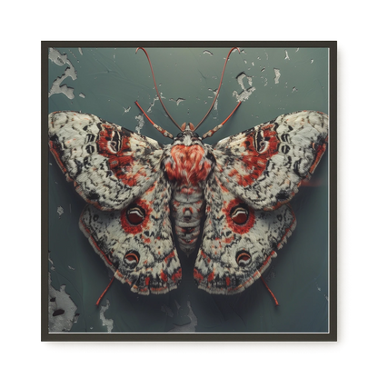 Red Moth Canvas Print