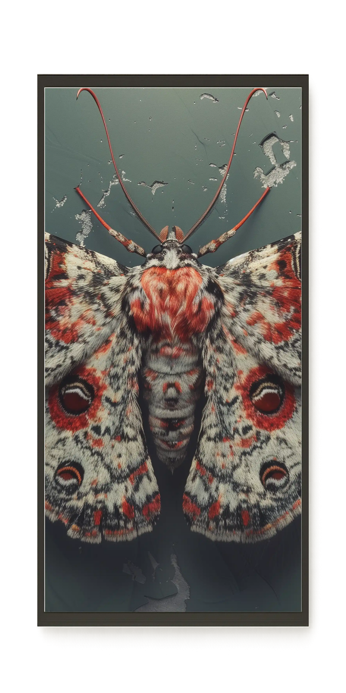 Red Moth Canvas Print