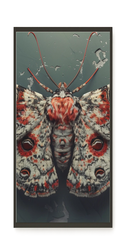 Red Moth Canvas Print