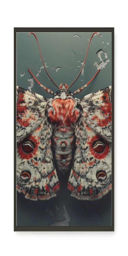 Red Moth Canvas Print