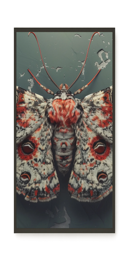 Red Moth Canvas Print