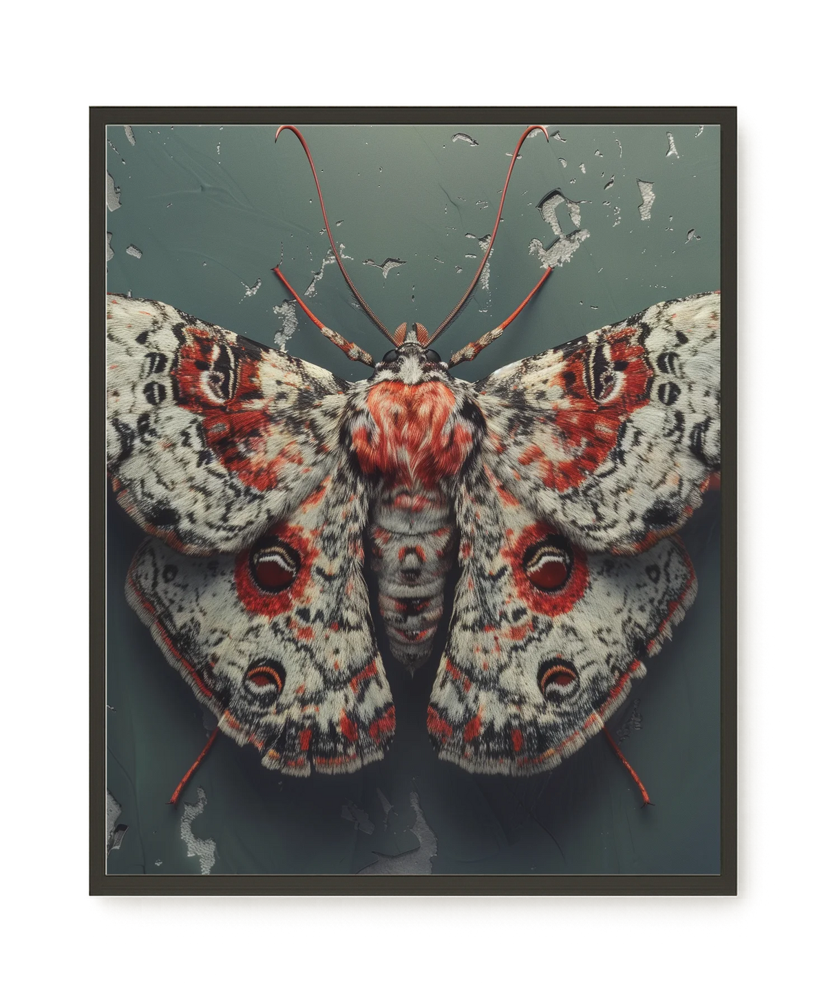 Red Moth Canvas Print