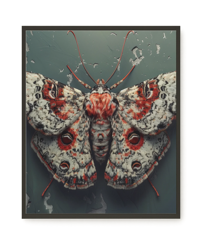 Red Moth Canvas Print