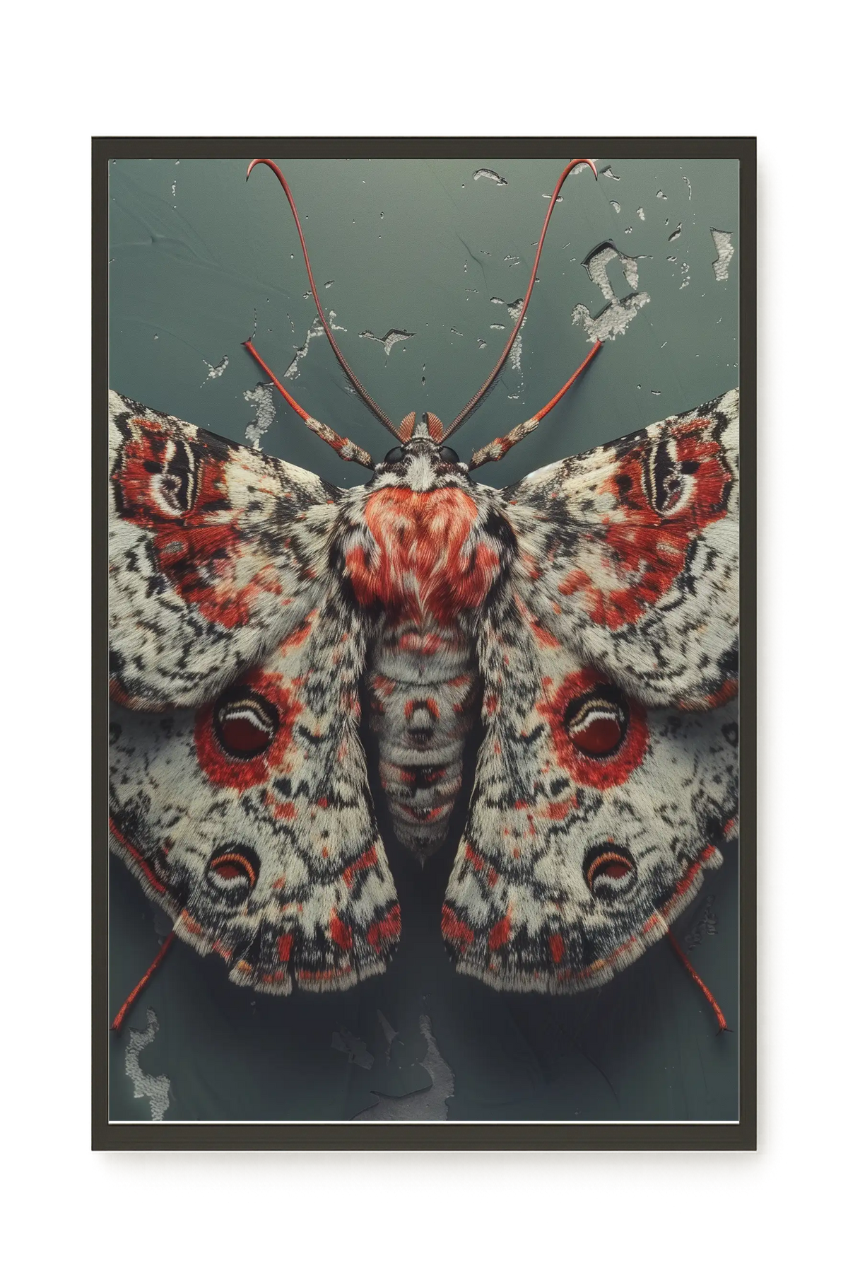 Red Moth Canvas Print