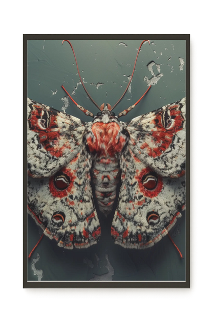 Red Moth Canvas Print