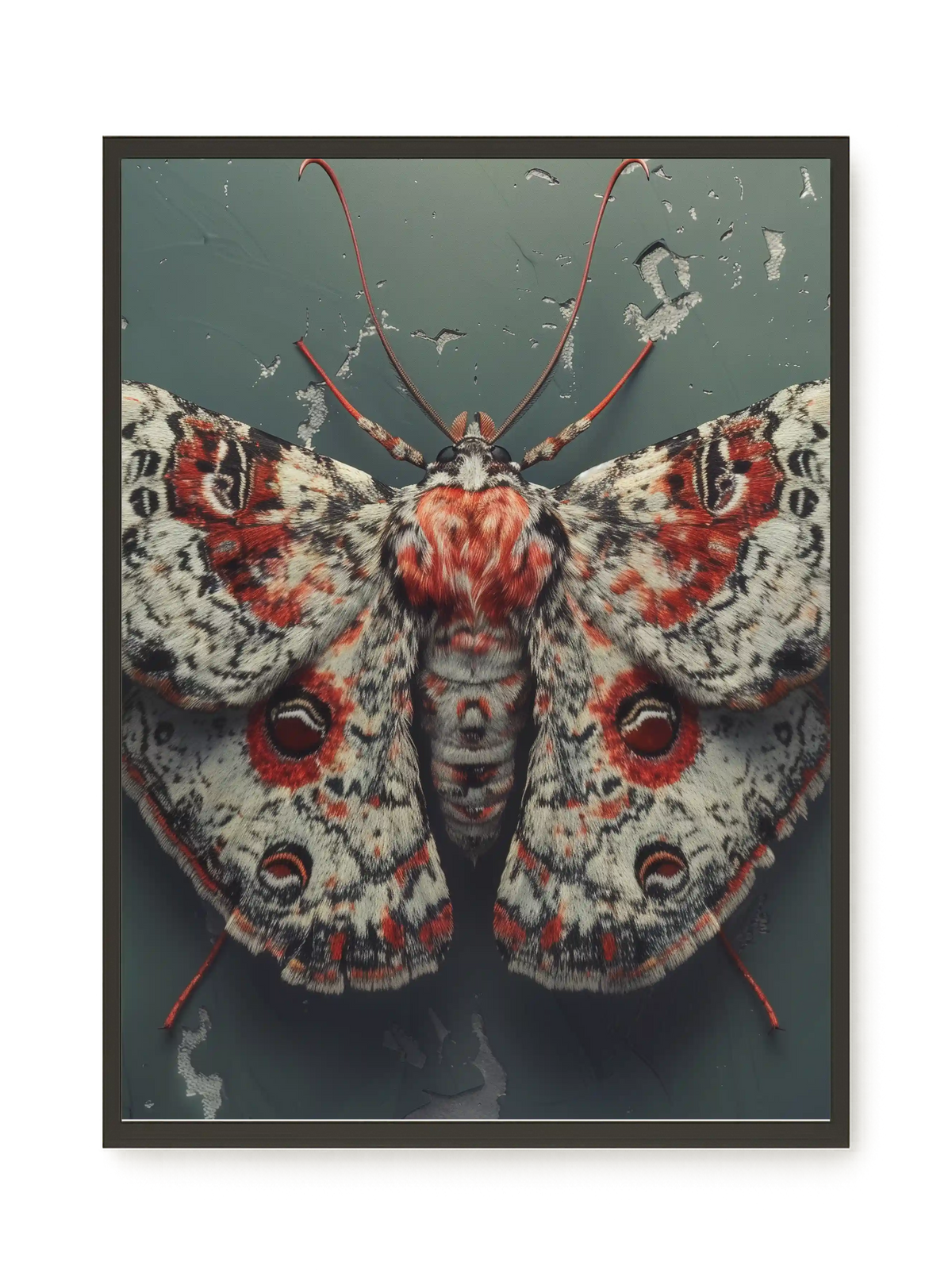 Red Moth Canvas Print