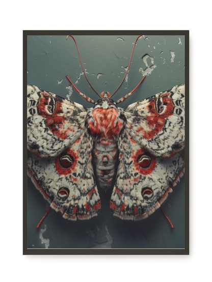 Red Moth Canvas Print