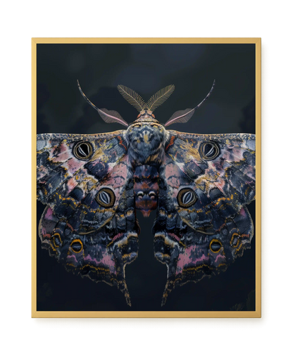 Night Moth Canvas Wall Art