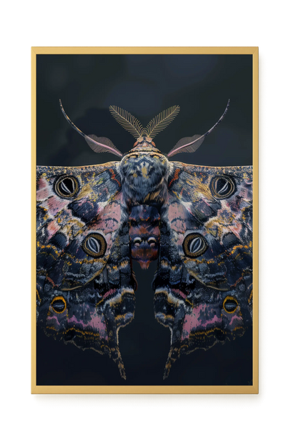 Night Moth Canvas Wall Art