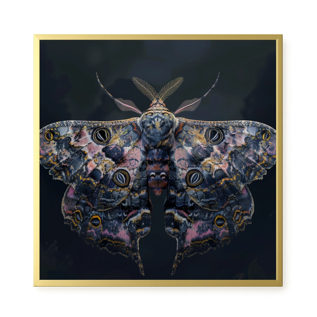 Night Moth Canvas Wall Art