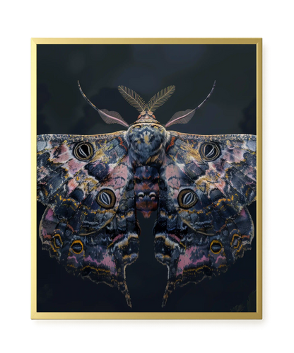 Night Moth Canvas Wall Art
