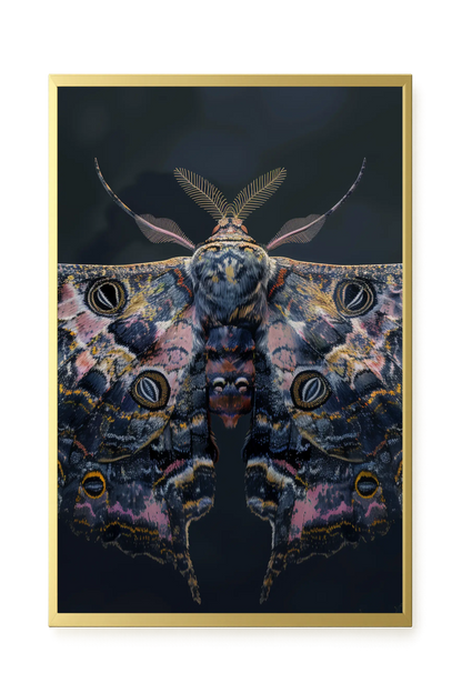 Night Moth Canvas Wall Art