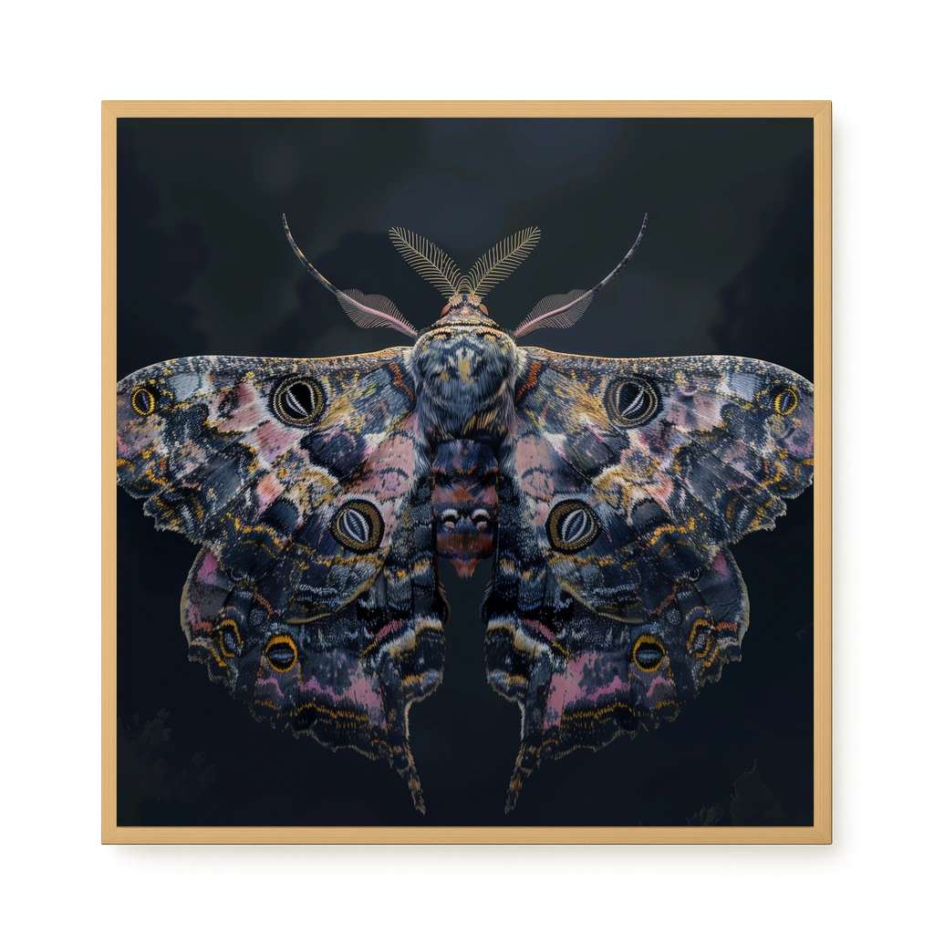 Night Moth Canvas Wall Art