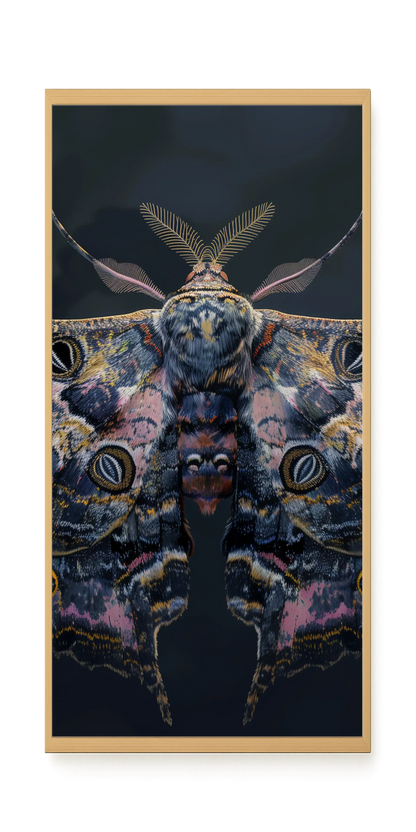 Night Moth Canvas Wall Art