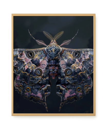 Night Moth Canvas Wall Art