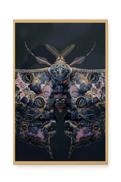 Night Moth Canvas Wall Art