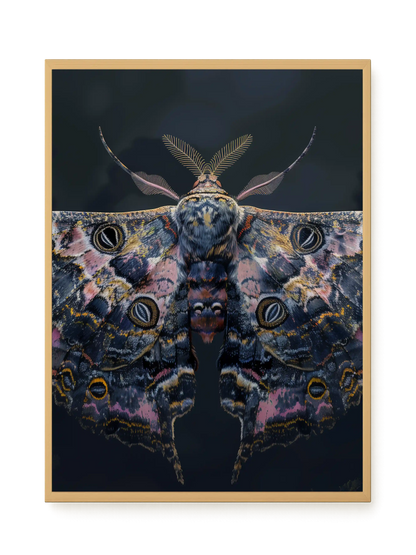 Night Moth Canvas Wall Art