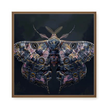 Night Moth Canvas Wall Art