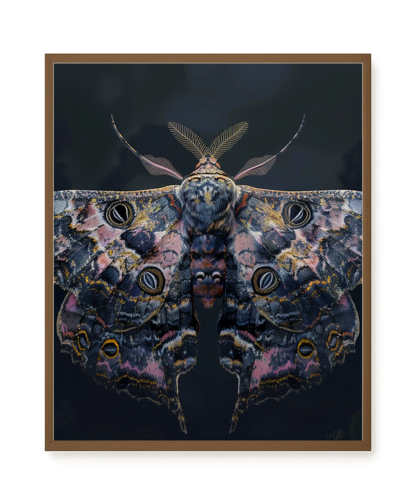 Night Moth Canvas Wall Art