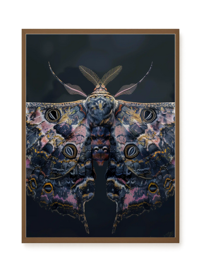 Night Moth Canvas Wall Art
