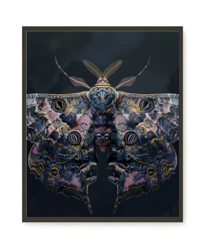 Night Moth Canvas Wall Art
