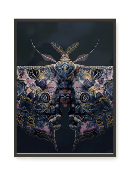 Night Moth Canvas Wall Art