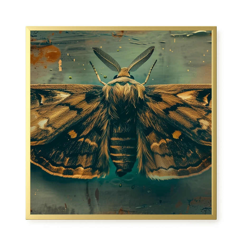 Golden Moth Canvas Print