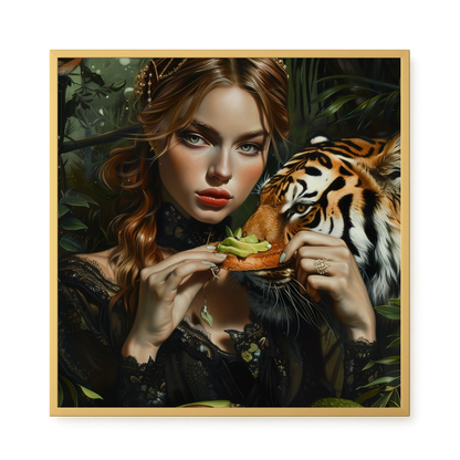 Tiger & Avocado Canvas Print