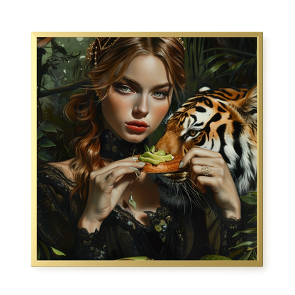Tiger & Avocado Canvas Print