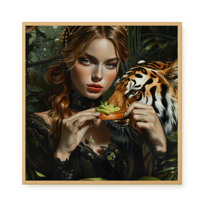 Tiger & Avocado Canvas Print