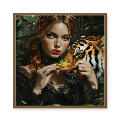 Tiger & Avocado Canvas Print