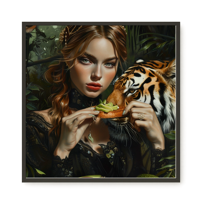 Tiger & Avocado Canvas Print