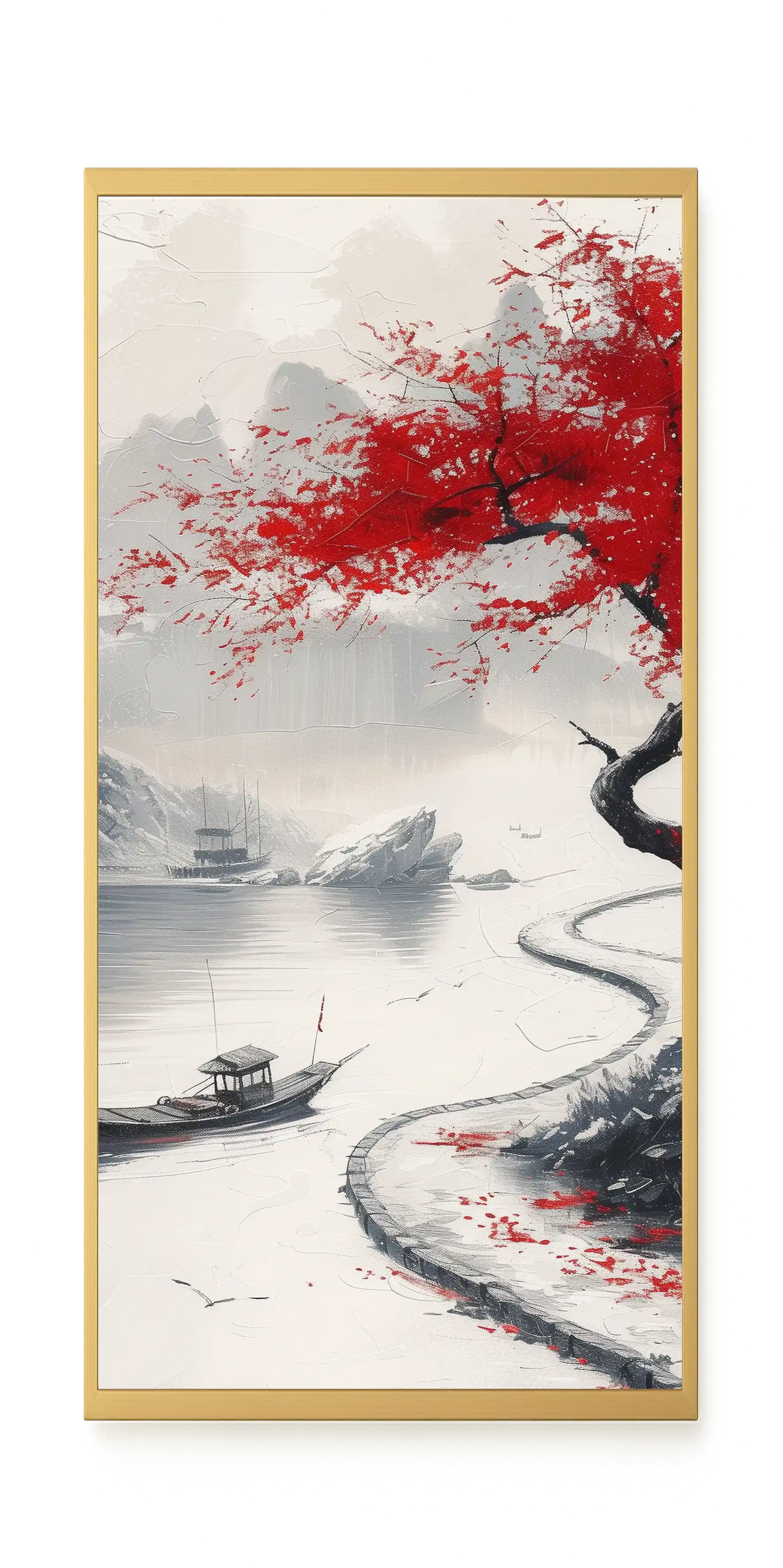 Red Tree Canvas Wall Art