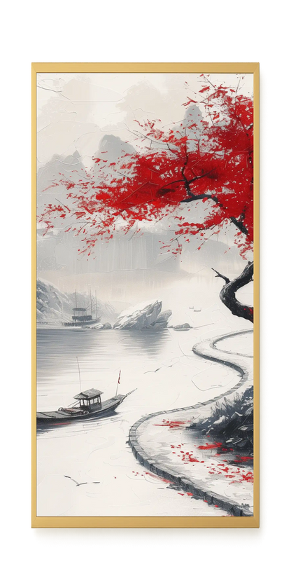 Red Tree Canvas Wall Art